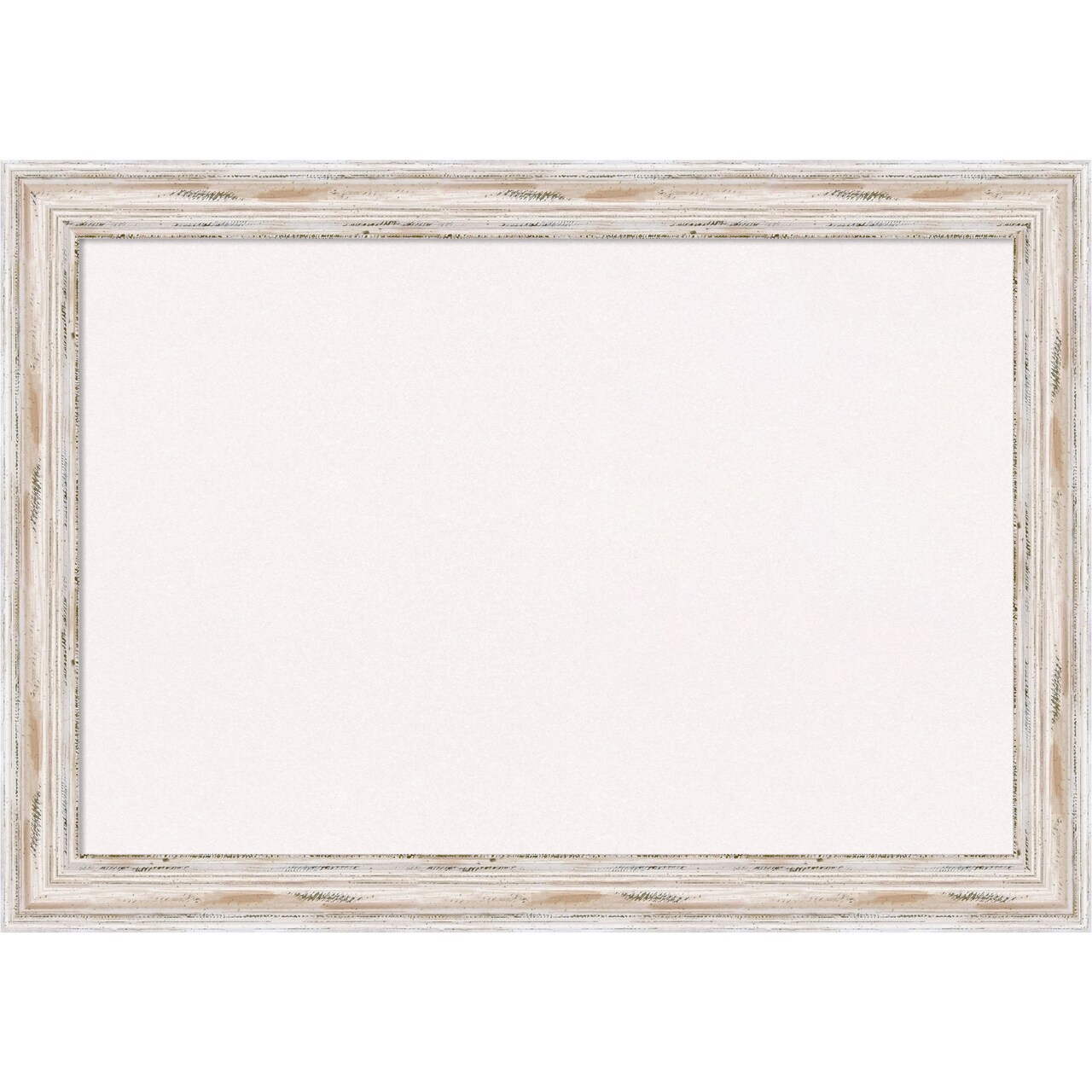 Cork Board, Alexandria White Wash Wood Frame - Bulletin Board, Organization Board, Pin Board